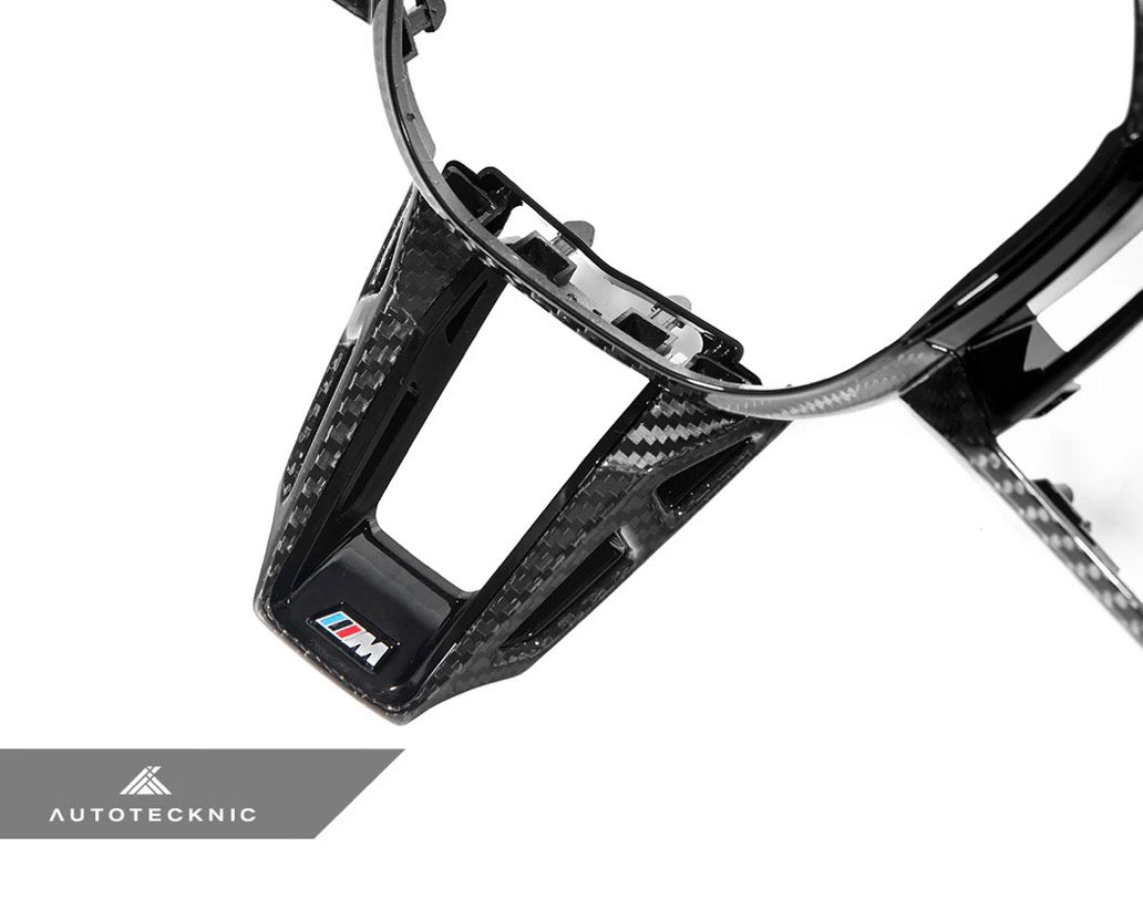 AutoTecknic Carbon Fiber Steering Wheel Trim - G45 X3 M-Sport