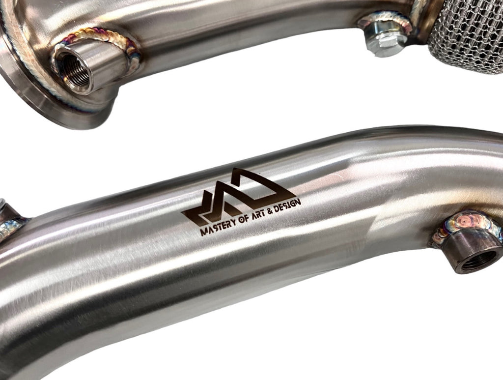 MAD BMW S55 Downpipes M2C M3 M4 W/ Flex Section