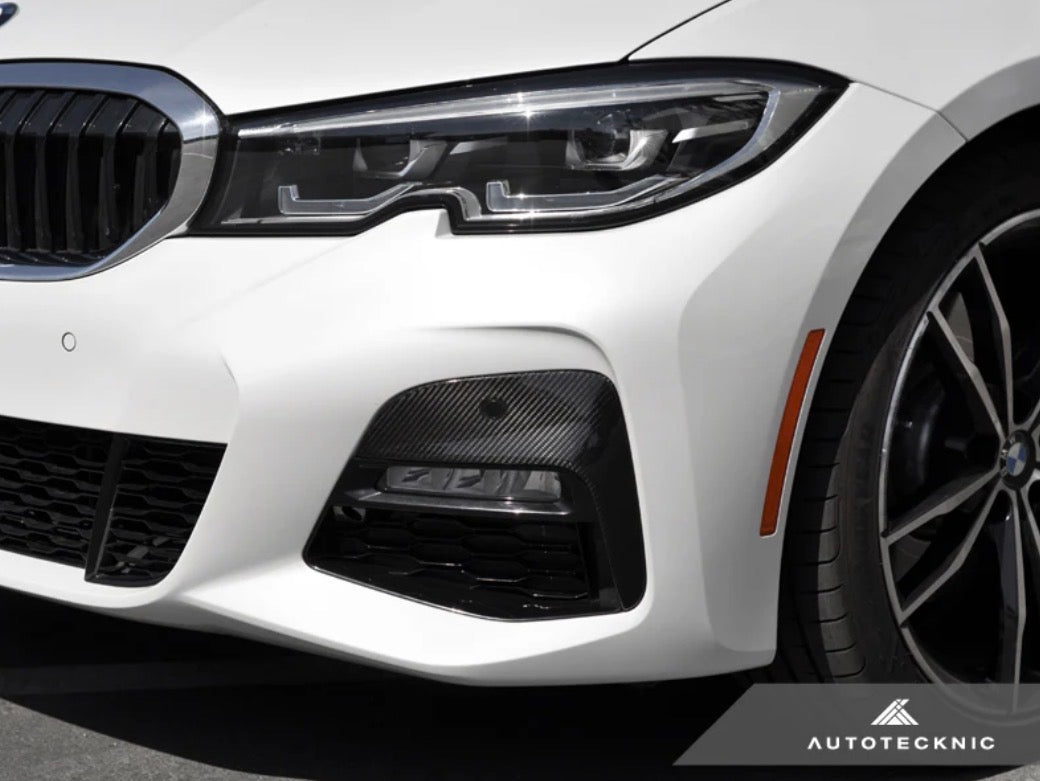 AutoTecknic Dry Carbon Front Bumper Trim - G20 330I M-Sport Pre-LCI