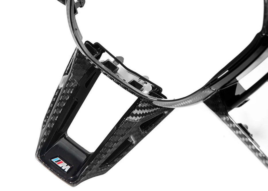 AutoTecknic Carbon Fiber Steering Wheel Trim - G90 / G99 M5