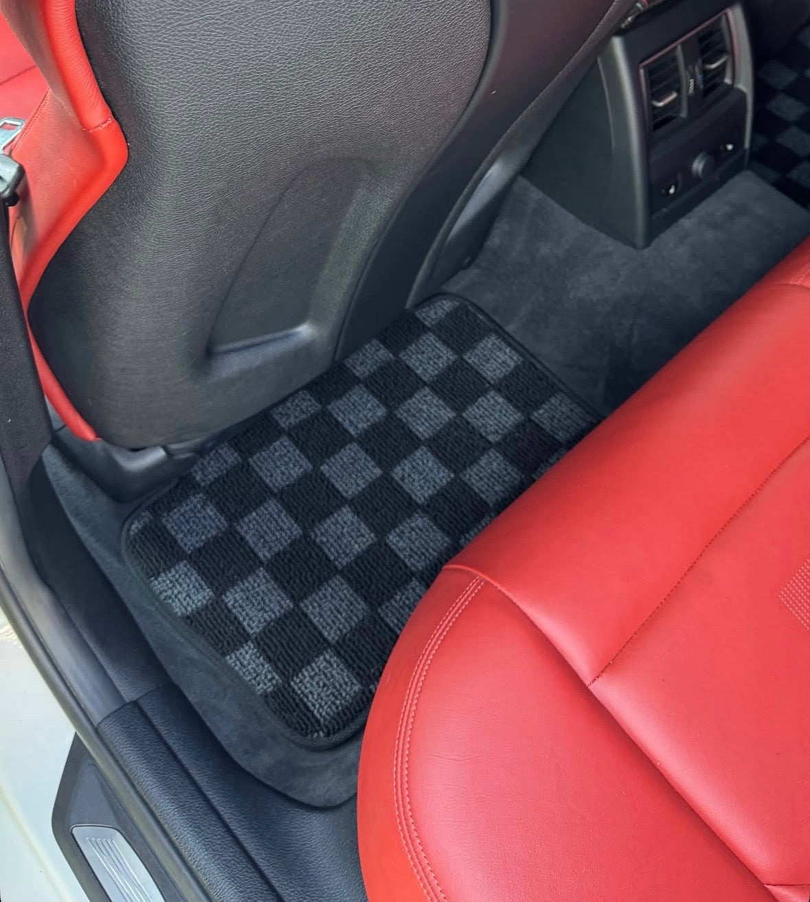 P2M BMW F30 / F80 3-SERIES (2011-19) 4D RACE FLOOR MATS : DARK GREY (FRONT/REAR)