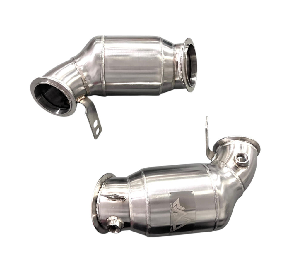 MAD BMW F9x M5 M8 Catted Downpipes W/ No CEL Guarantee