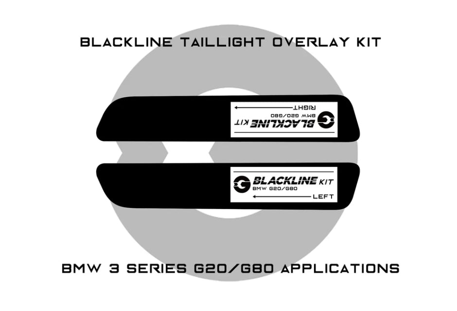 BMW 3 Series M3 Competition 2021+ (G20/G80 Pre LCI) BLACKLINE Taillight Overlay Kit