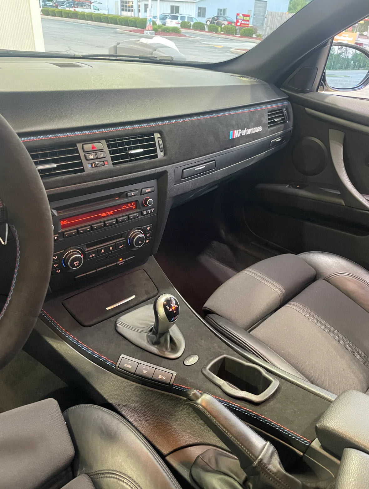 thumbnail image 2 of BMW E90 E91 OEM Alcantara Interior Trim Kit – LHD, Center Console & Dash Covers (Matte Black) 2 of 5
