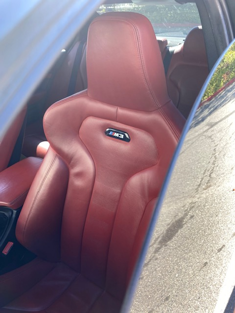 F8X M3/M4 OEM Black Seat Badges (Pair)