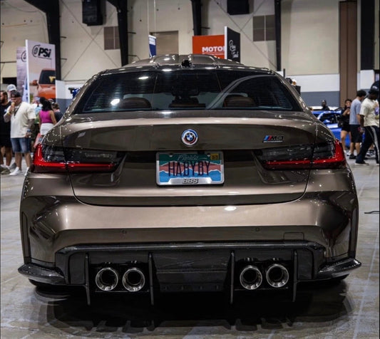 G8X M3/M4 8 Piece Carbon Fiber Diffuser | Aggressive Rear-End Upgrade