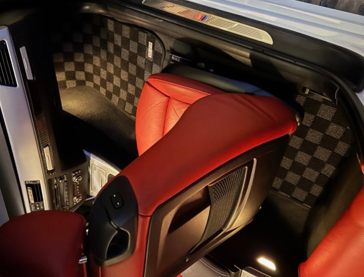 P2M BMW E90 / E92 2006-12 3-SERIES (COUPE/SEDAN) RACE FLOOR MATS : DARK GREY (FRONT/REAR)