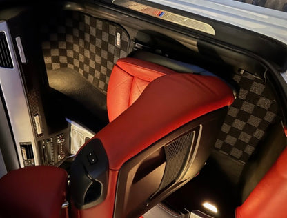 P2M BMW E90 / E92 2006-12 3-SERIES (COUPE/SEDAN) RACE FLOOR MATS : DARK GREY (FRONT/REAR)