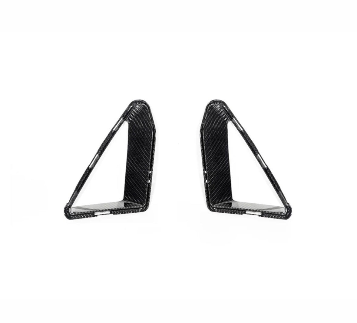 AutoTecknic Front Bumper Carbon Air Curtain Set - BMW G90/ G99 M5