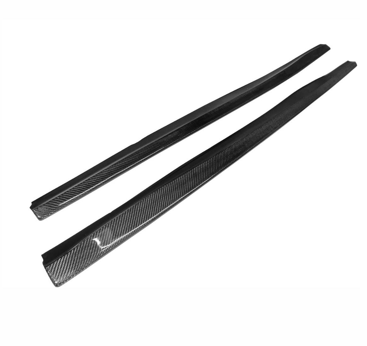 E92/E93 D Style Carbon Fiber Side Skirt Extensions