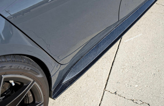G80 M3 OEM Style Carbon Fiber Side Skirts W/ Integrated Lip