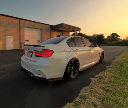 F8x M3/M4 PSM Style Carbon Fiber Side Skirt Extensions (Flat Version)