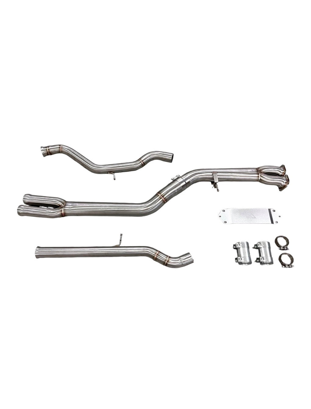 MAD BMW F8x M3 M4 S55 Single Midpipe (Brace Included)