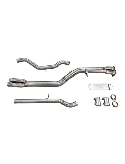 MAD BMW F8x M3 M4 S55 Single Midpipe (Brace Included)