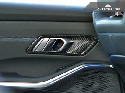 G8x M3/M4 AutoTecknic Dry Carbon Interior Door Handle Trim Set