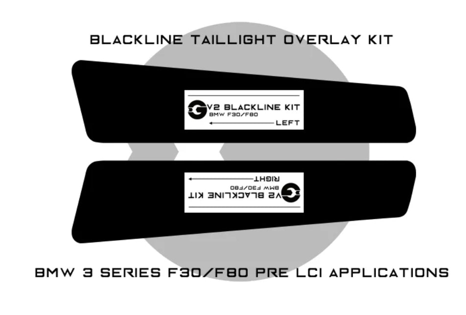 Goldenwrench F30/F80 PRE LCI BLACKLINE Taillight Overlay Kit