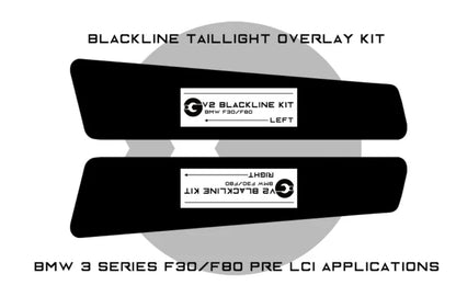 Goldenwrench F30/F80 PRE LCI BLACKLINE Taillight Overlay Kit
