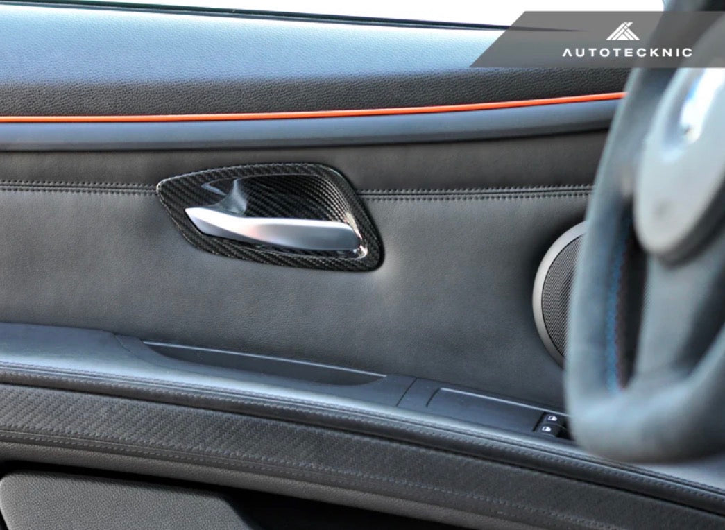 AutoTecknic Dry Carbon Interior Door Handle Trims - BMW E92 3-Series & M3 | E93 3-Series & M3