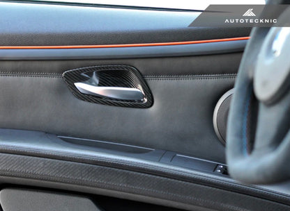 AutoTecknic Dry Carbon Interior Door Handle Trims - BMW E92 3-Series & M3 | E93 3-Series & M3