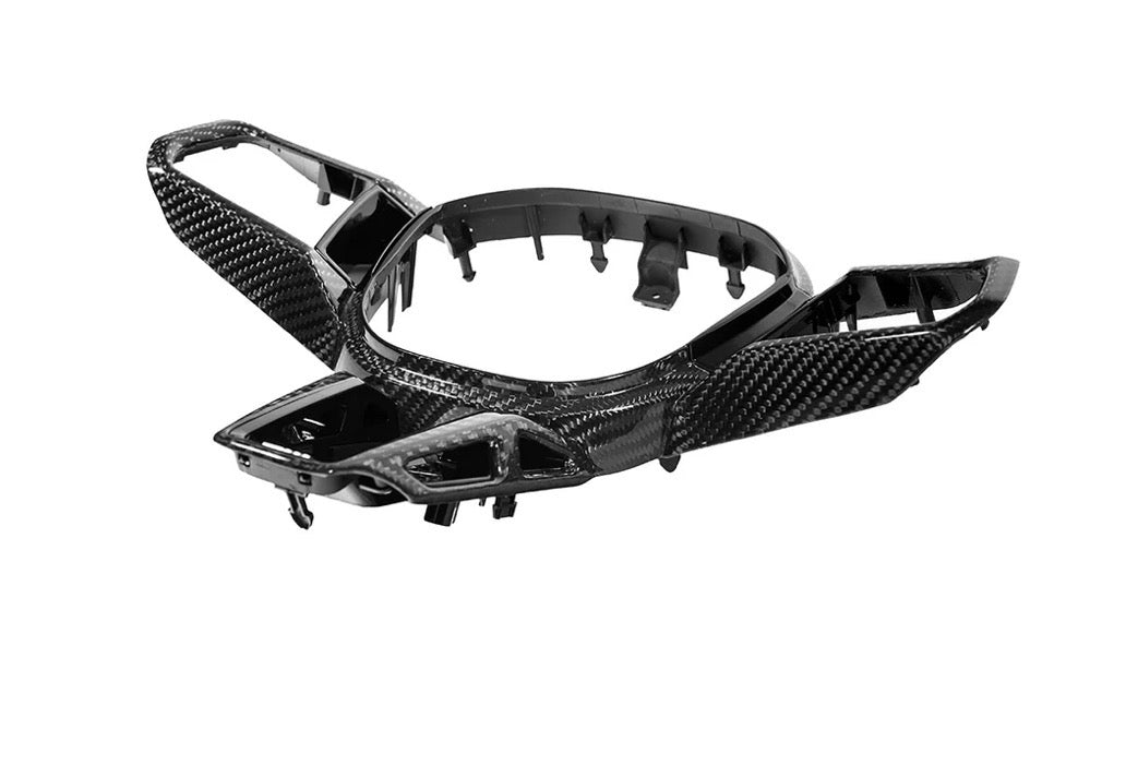 AutoTecknic Carbon Fiber Steering Wheel Trim - G45 X3 M-Sport