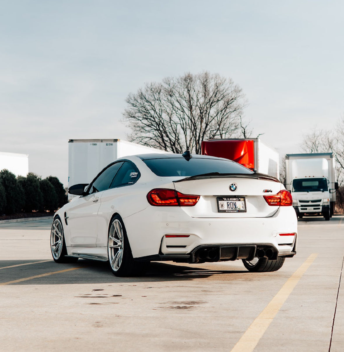 F8x M3/M4 PSM Style Carbon Fiber Side Skirt Extensions (Flat Version)