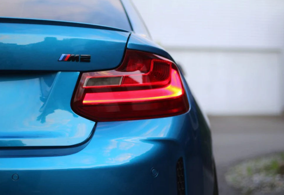 BMW 2 Series 2014-2017 (F22/F87 Pre LCI) BLACKLINE Taillight Overlay Kit