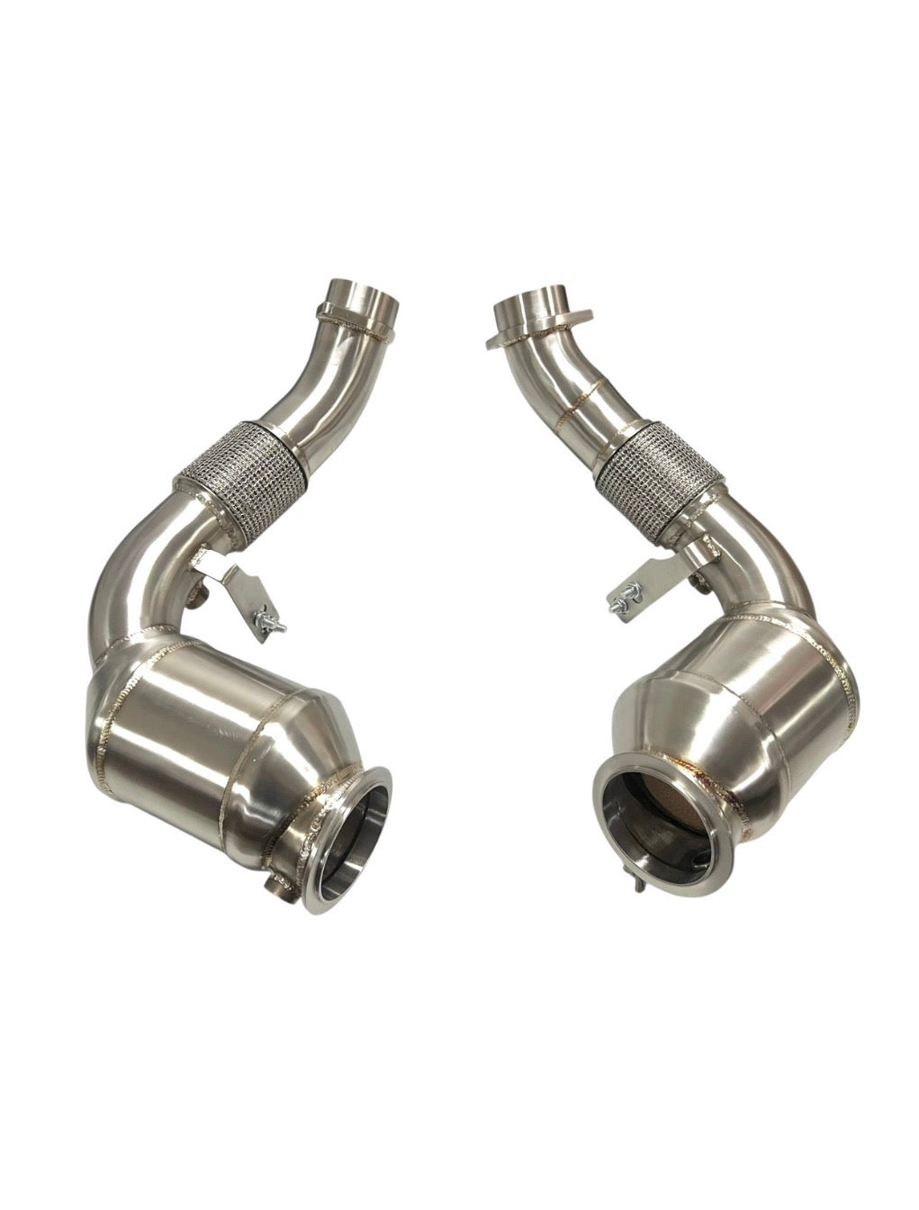 MAD BMW 2024+ X5M X6M M5 F95 LCI F96 LCI G90 G99 Competition S68 Primary Downpipes Catted no CEL