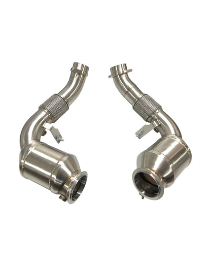 MAD BMW 2024+ X5M X6M M5 F95 LCI F96 LCI G90 G99 Competition S68 Primary Downpipes Catted no CEL