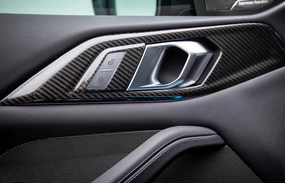 G8x M3/M4 AutoTecknic Dry Carbon Interior Door Handle Trim Set