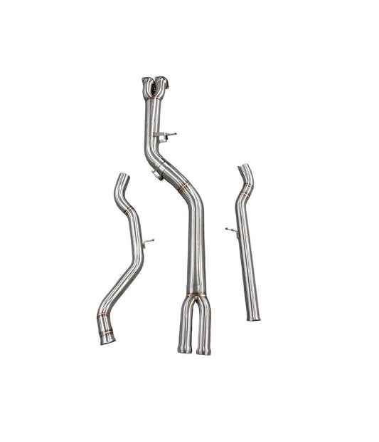 MAD BMW F87 M2C S55 Single Midpipe Non-Resonated W/ Brace