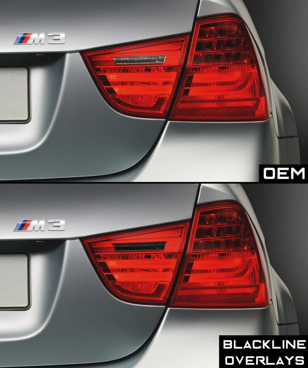 BMW 3 Series M3 2009-2011 (E90/E91 LCI) BLACKLINE Taillight Overlay Kit