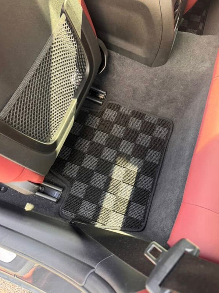 P2M BMW G82/G83 M4 G22 4-SERIES 2021+ RACE FLOOR MATS : DARK GREY (FRONT/REAR)