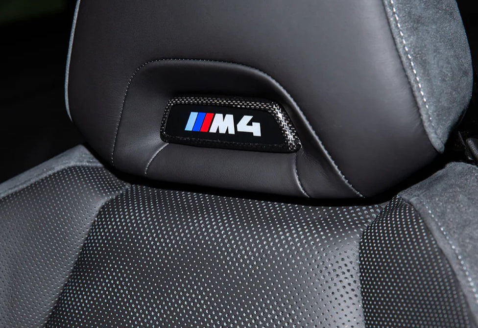 Dry Carbon Fiber Seat Badge Trim (Autotecknic)