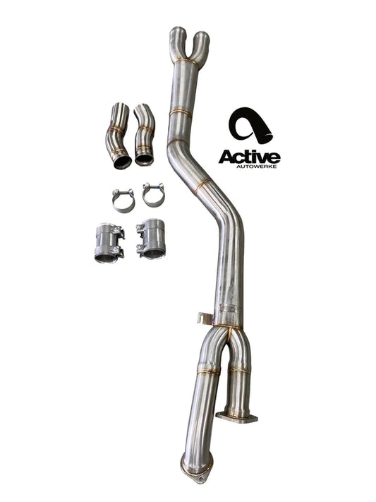 Active Autowerke G8x M3/M4 Mid-Pipe W/ G-Brace