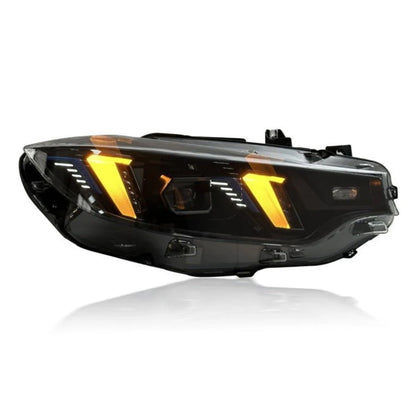 F8X M3/M4 & F32 Coupe Snake Eyes Style LED Headlights With Yellow/White DRL’s