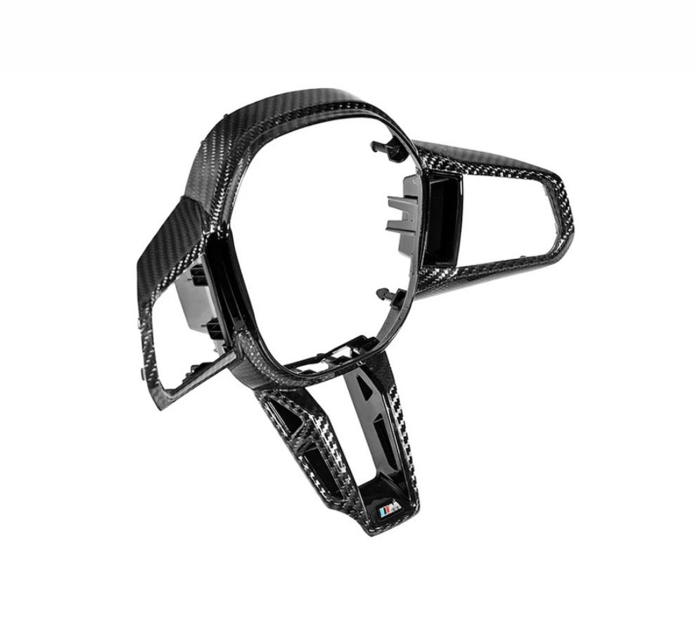 AutoTecknic Carbon Fiber Steering Wheel Trim - G90 / G99 M5