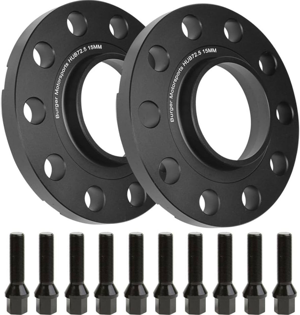 BMS F Series Wheel Spacers W/ 10 Extended Bolts (Pair)