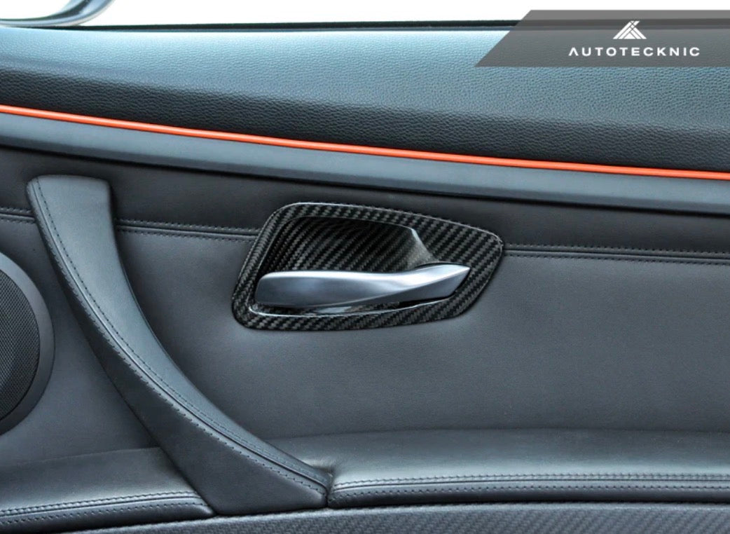 AutoTecknic Dry Carbon Interior Door Handle Trims - BMW E92 3-Series & M3 | E93 3-Series & M3