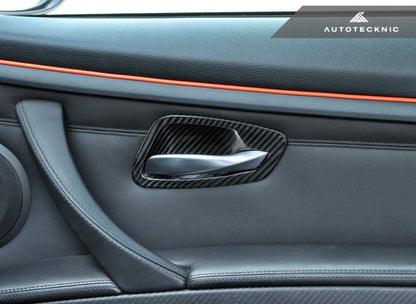 AutoTecknic Dry Carbon Interior Door Handle Trims - BMW E92 3-Series & M3 | E93 3-Series & M3