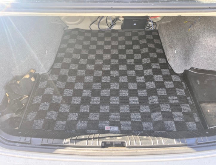 P2M BMW E46 1999-06 3-Series Coupe/Sedan Race Trunk Mat : Dark Grey