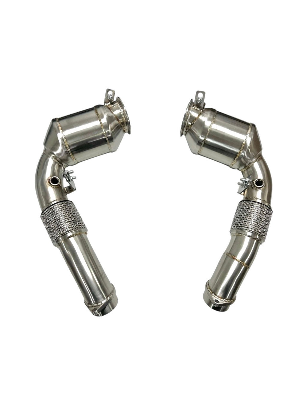 MAD BMW 2024+ X5M X6M M5 F95 LCI F96 LCI G90 G99 Competition S68 Primary Downpipes Catted no CEL