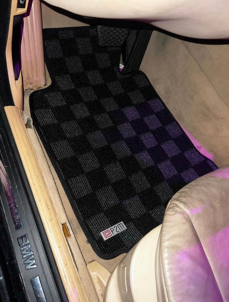 P2M BMW E39 1995-04 5-Series Sedan Race Floor Mats : Dark Grey (Front/Rear)