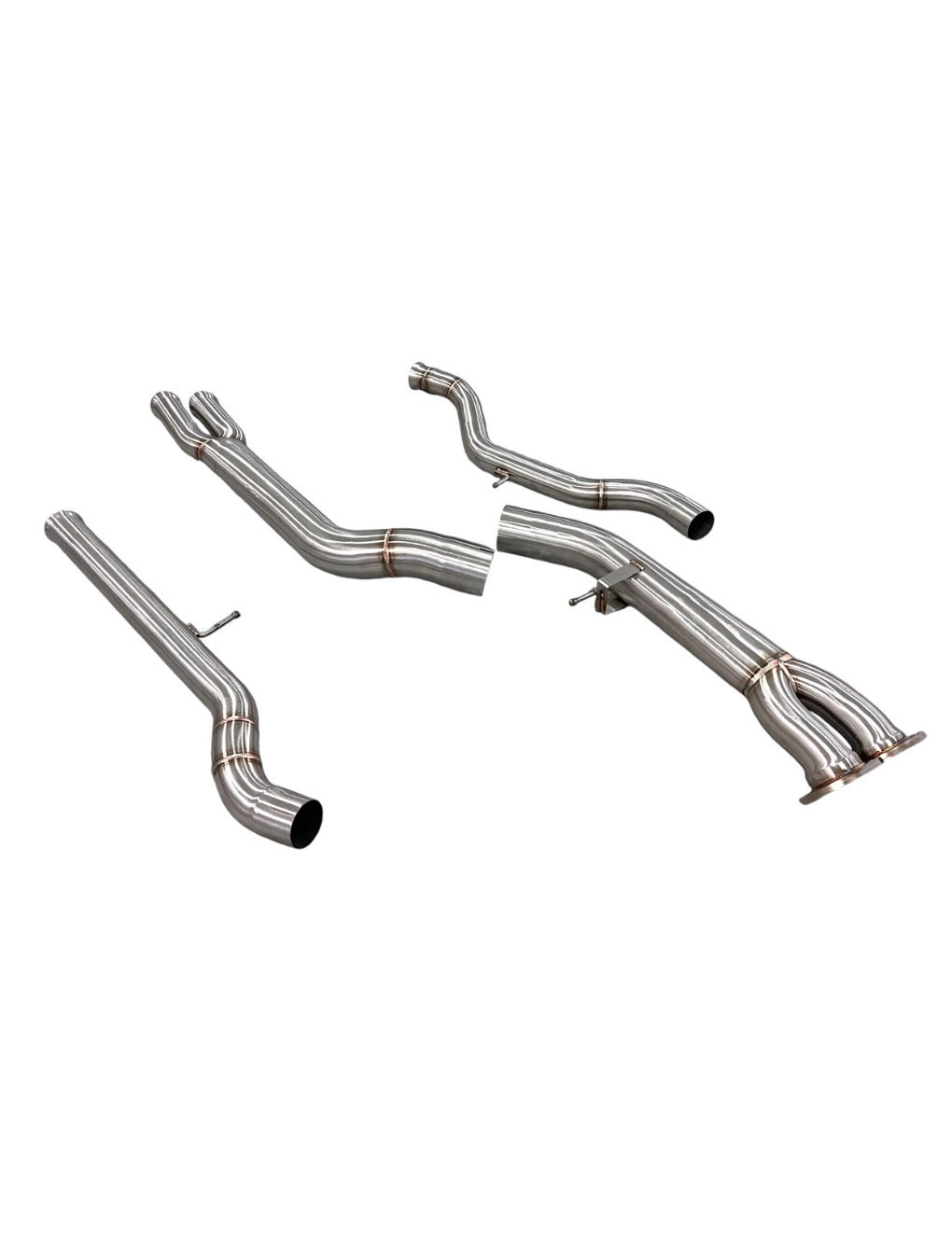 MAD BMW F8x M3 M4 S55 Single Midpipe (Brace Included)