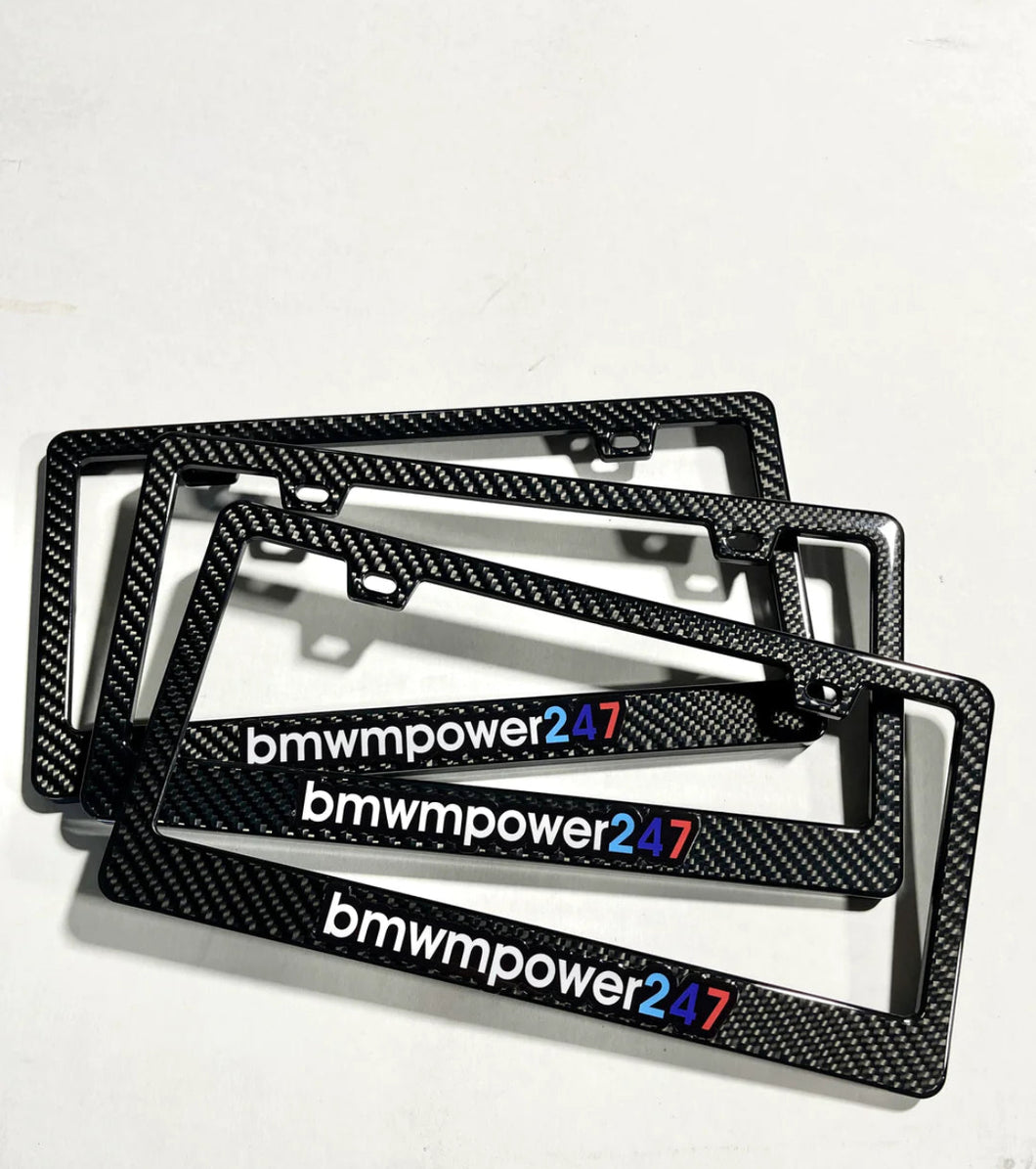 Bmwmpower247 Carbon Fiber License Plate Frame