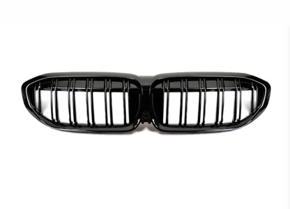 Autotecknic Dual-Slat Glazing Black Front Grills (G20 3 Series)