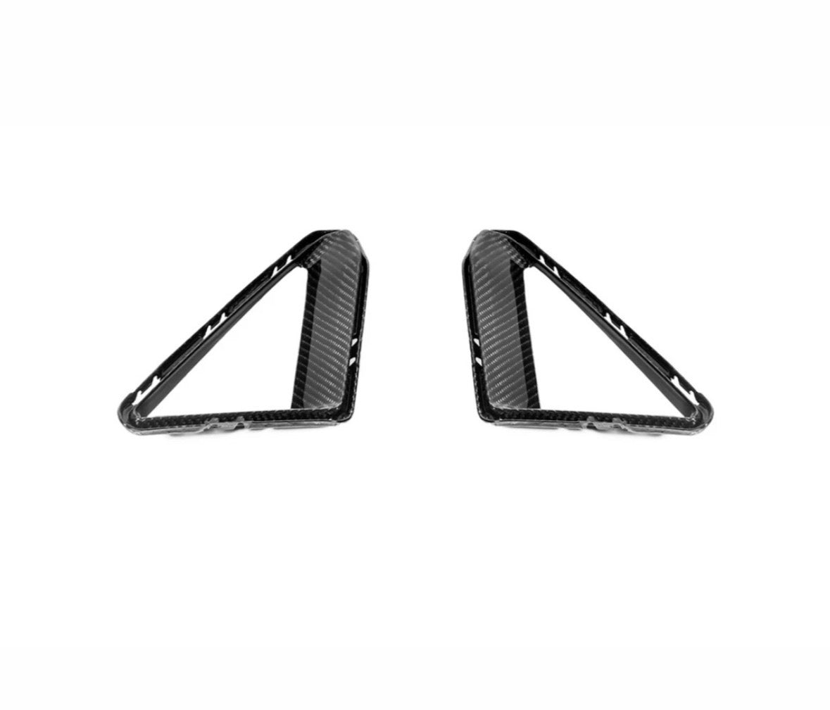 AutoTecknic Front Bumper Carbon Air Curtain Set - BMW G90/ G99 M5