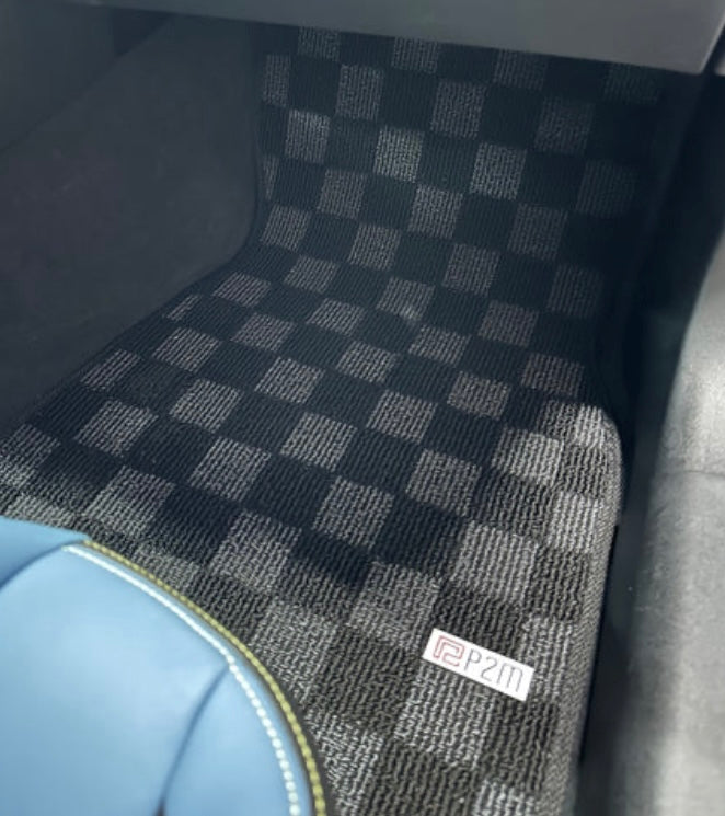 P2M BMW G20 / G80 3-SERIES (2019-24) 4D RACE FLOOR MATS: DARK GREY