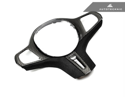 G8x M2/M3/M4 Carbon Fiber Alcantara Steering Wheel Trim (Autotecknic)