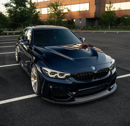 F8x M3/M4 PSM Style Carbon Fiber Side Skirt Extensions (Flat Version)