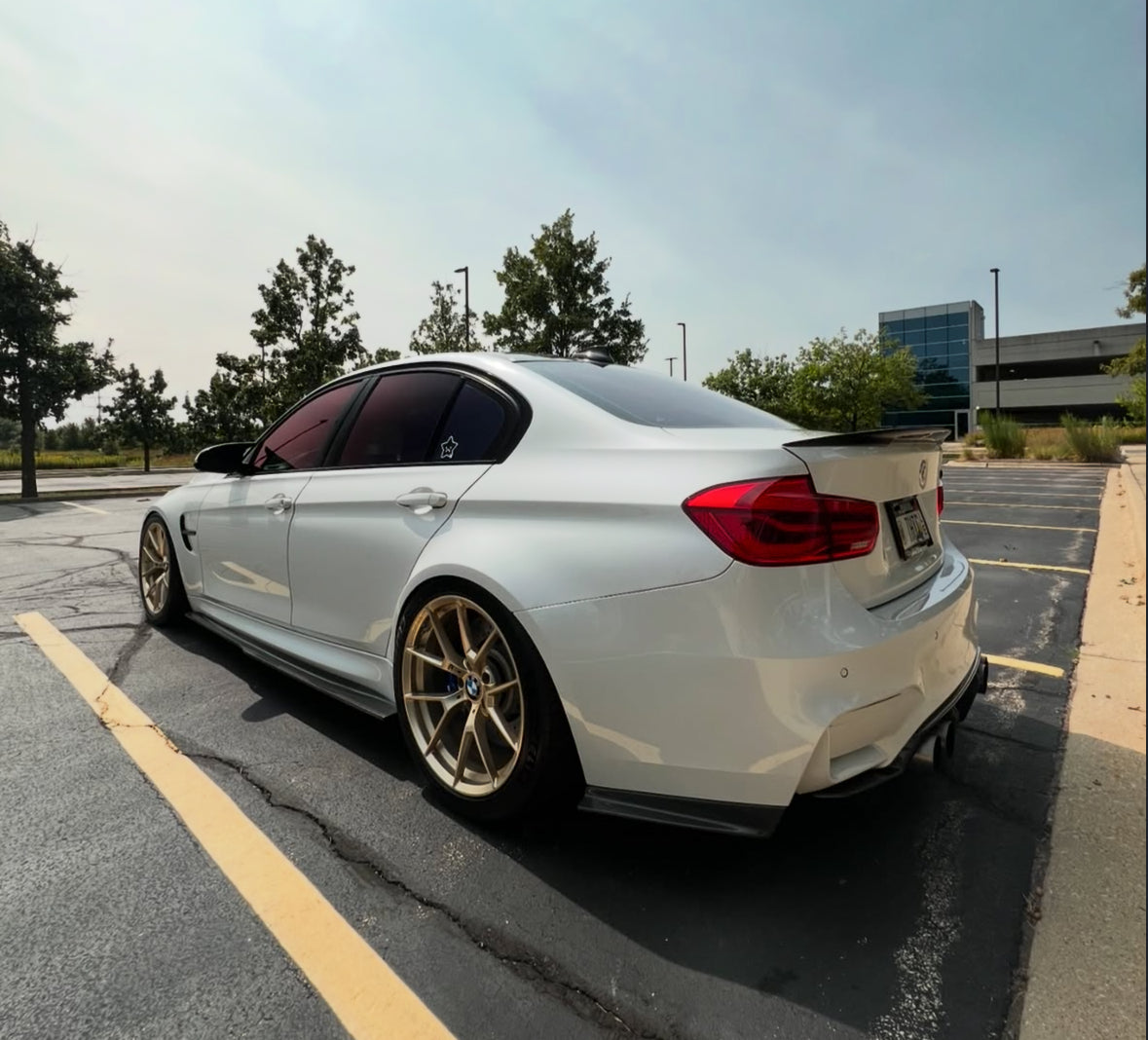 F8x M3/M4 PSM Style Carbon Fiber Side Skirt Extensions (Flat Version)